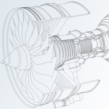 CapaciSence Trent Turbine cut-away illustration